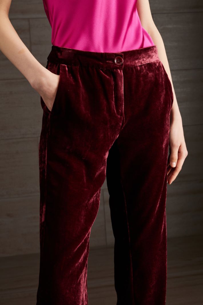 Flare velvet trousers Intrend - 4