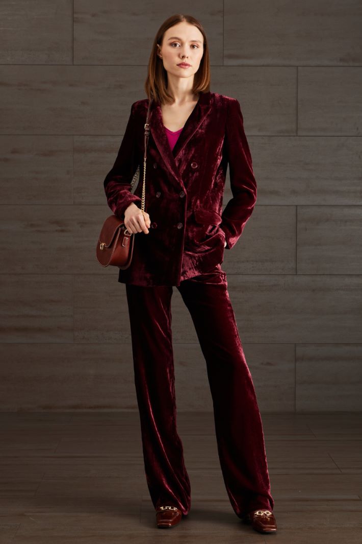 Flare velvet trousers Intrend