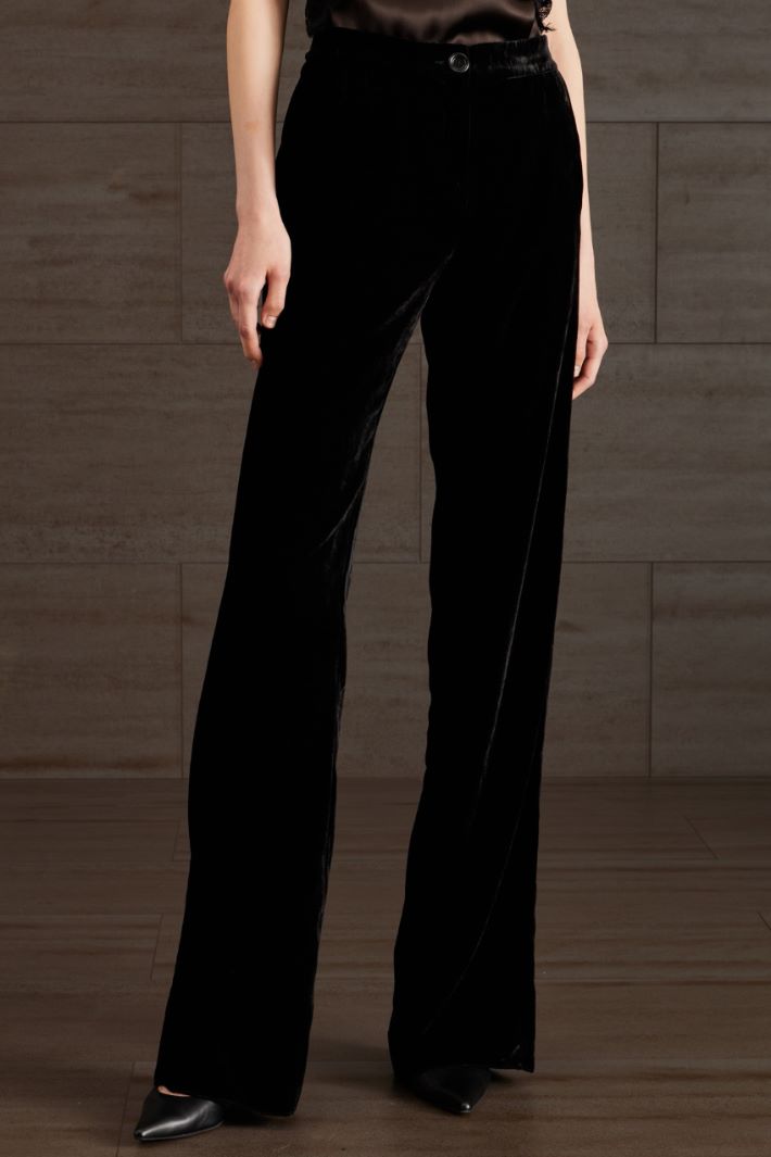 Flare velvet trousers Intrend - 3