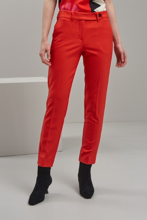 Pantaloni in lana stretch