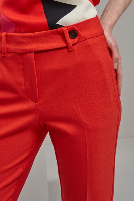 Pantaloni in lana stretch