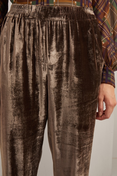Pantaloni jogger in ciniglia