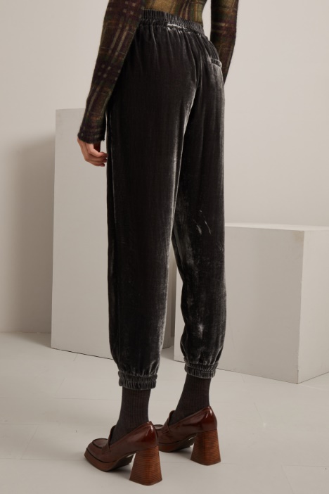 Pantaloni jogger in ciniglia