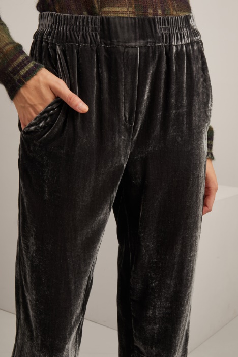 Pantaloni jogger in ciniglia