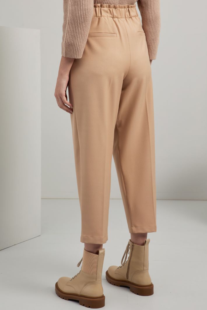 Viscose carrot fit trousers Intrend - 4