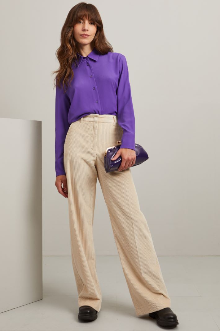 Cotton velvet trousers Intrend