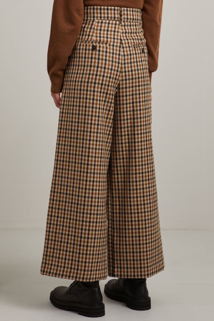 Wool and cotton trousers Intrend - 4