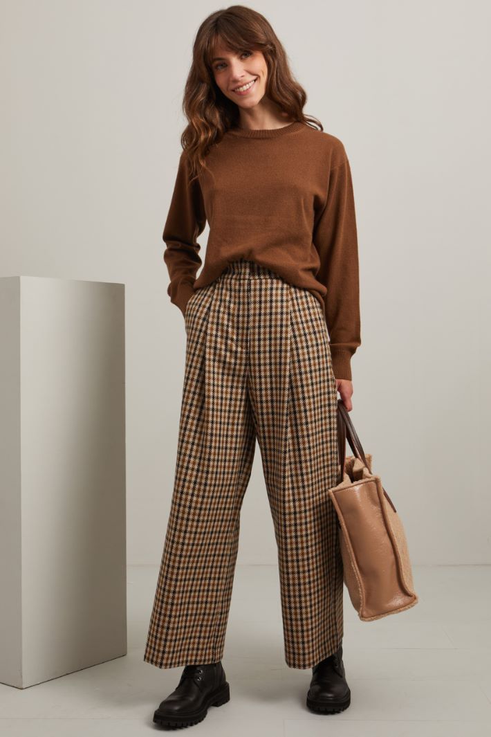 Wool and cotton trousers Intrend