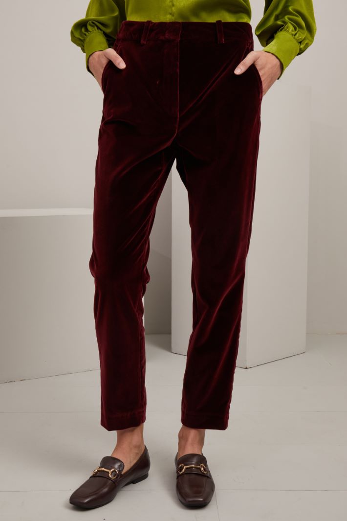 Smooth velvet trousers Intrend - 2