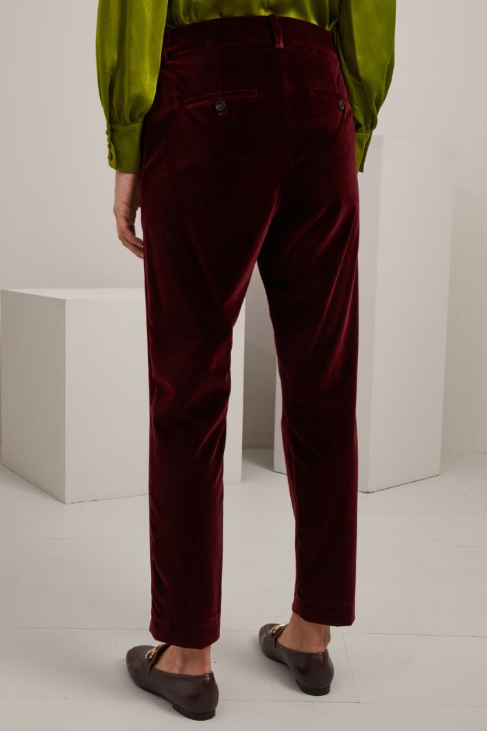 Smooth velvet trousers Intrend - 3