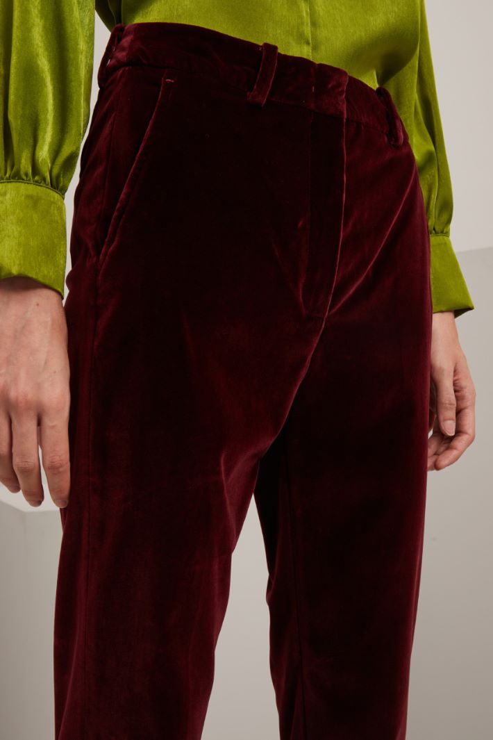 Smooth velvet trousers Intrend - 4