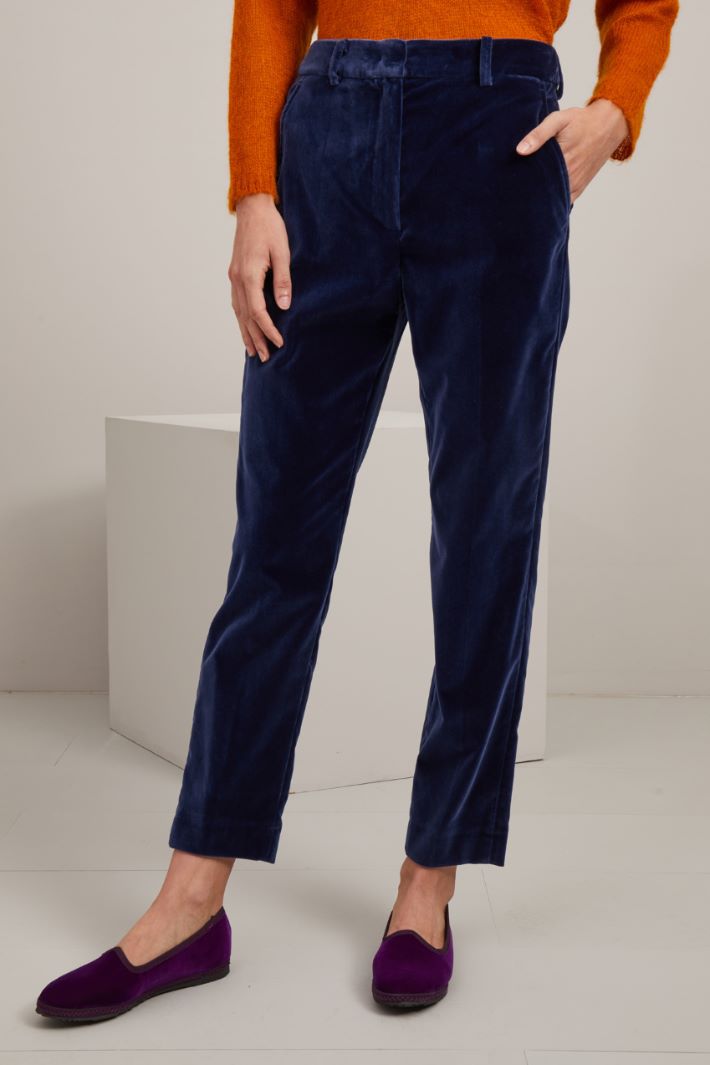 Smooth velvet trousers Intrend - 2