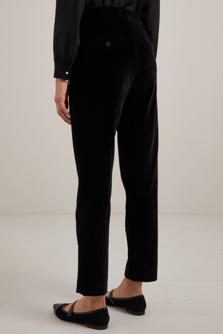 Smooth velvet trousers Intrend - 3