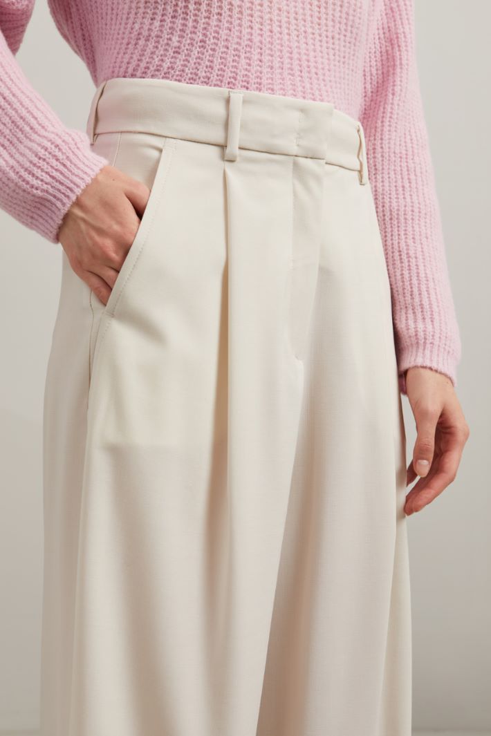 Wool canvas trousers Intrend - 3