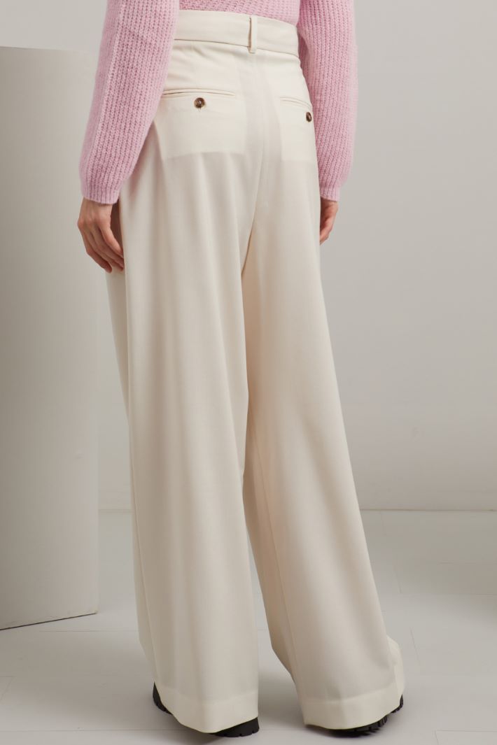 Wool canvas trousers Intrend - 4