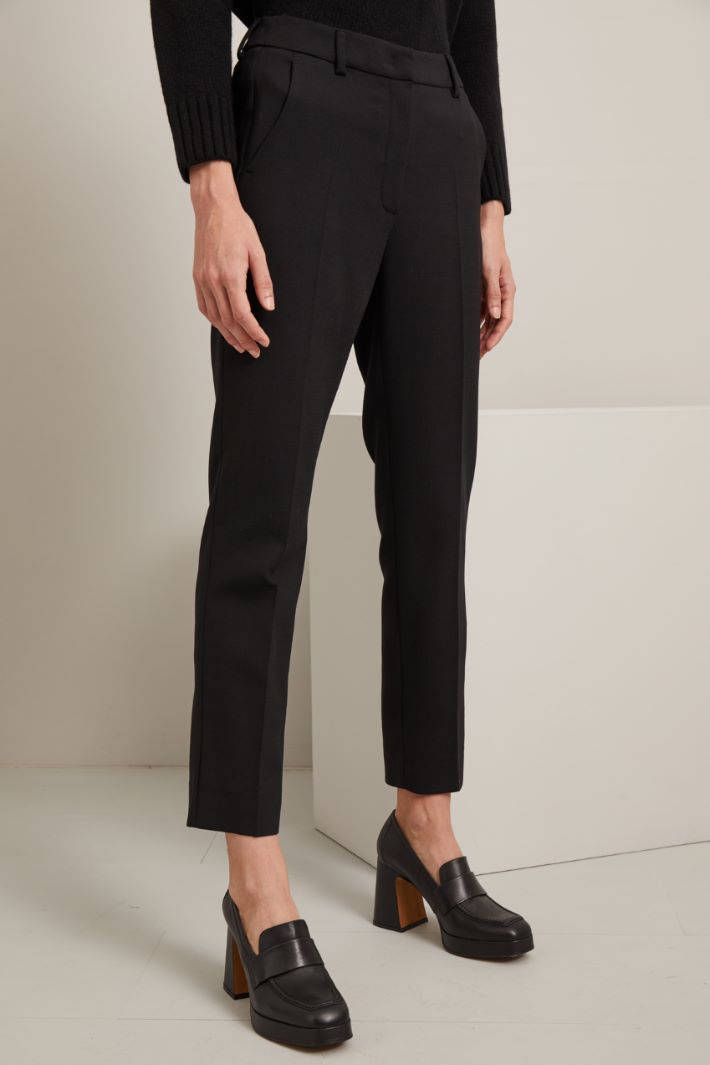 Wool canvas trousers Intrend - 2