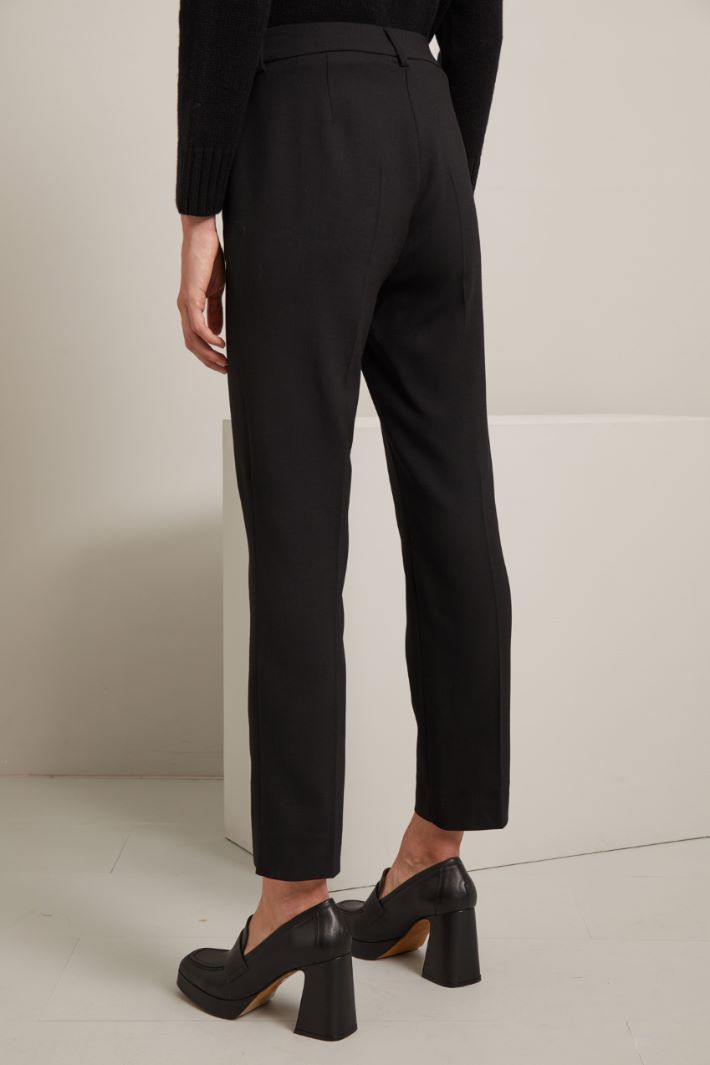 Wool canvas trousers Intrend - 3