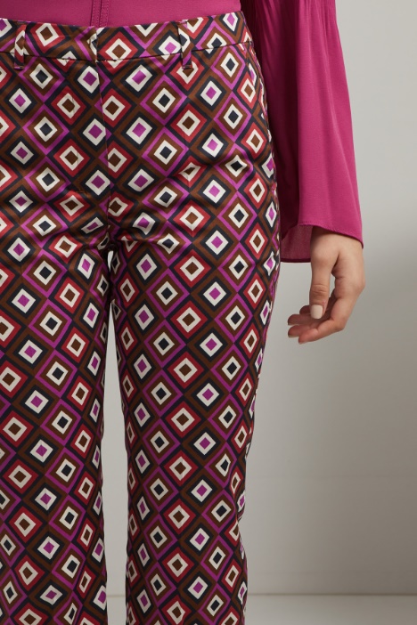 Pantaloni in raso di cotone