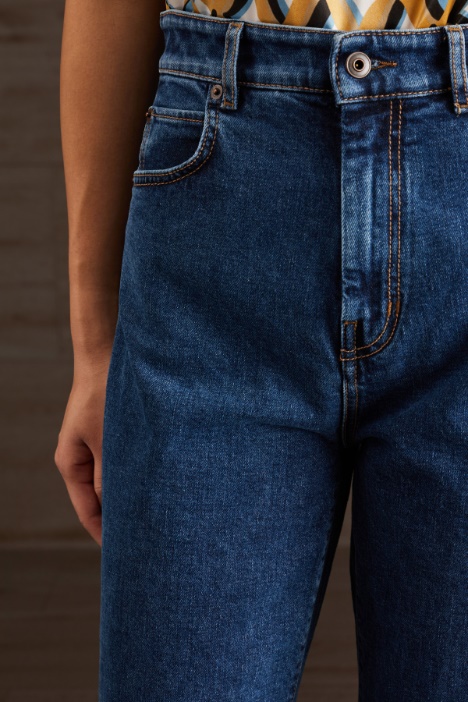 Jeans cropped in cotone