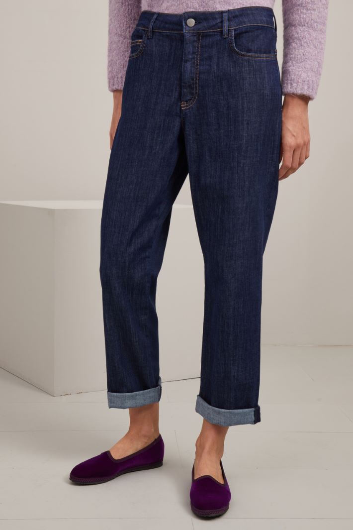 Carrot denim trousers Intrend - 2