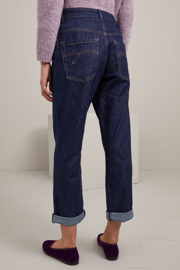 Carrot denim trousers Intrend - 3