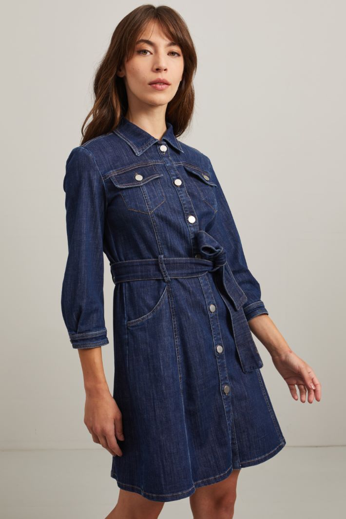 Denim dress Intrend - 3