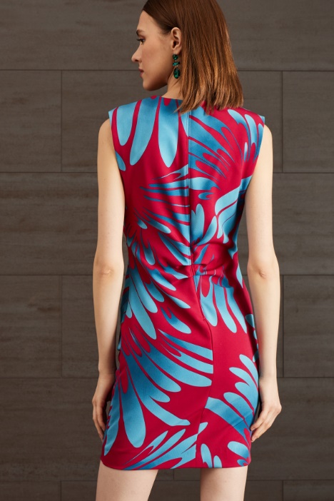 Abito in cady stampato