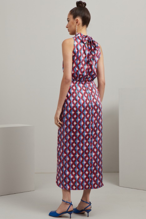 Abito lungo in twill