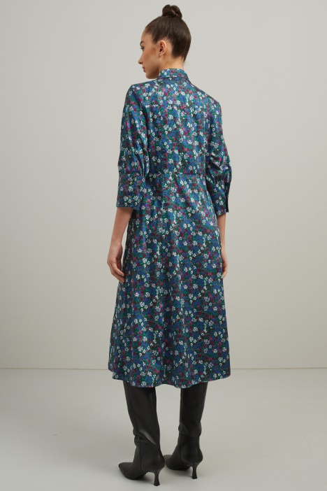 Chemisier in twill stampato