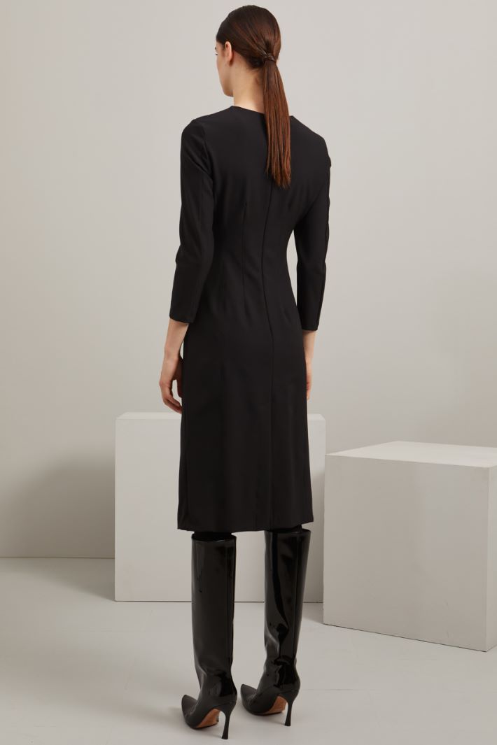 Draped jersey dress Intrend - 3