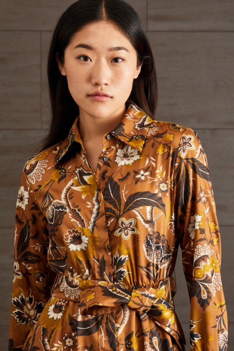 Abito chemisier in twill