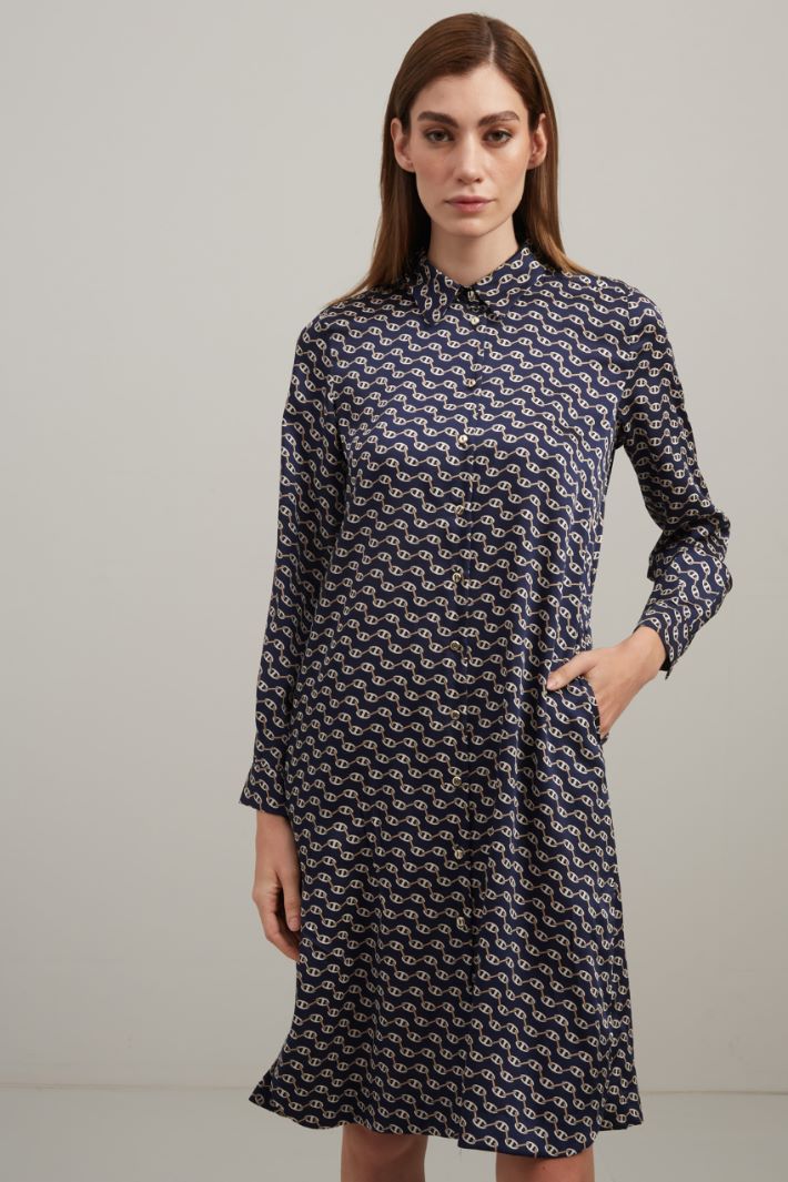 Twill shirt dress Intrend - 3