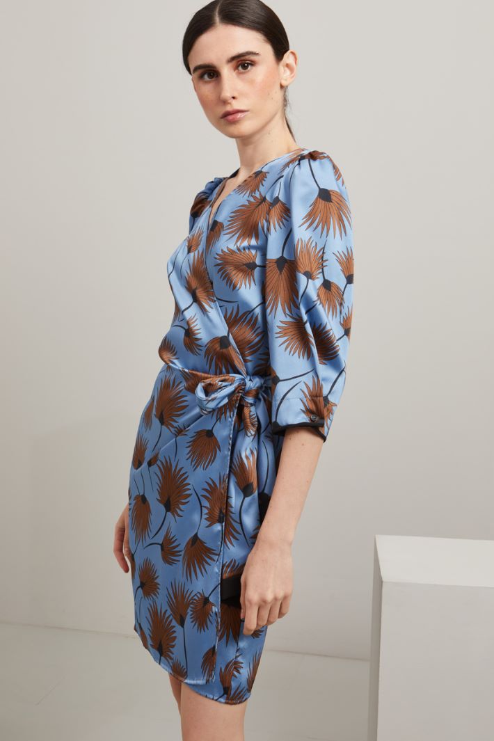 Wrap dress in twill fabric Intrend - 2