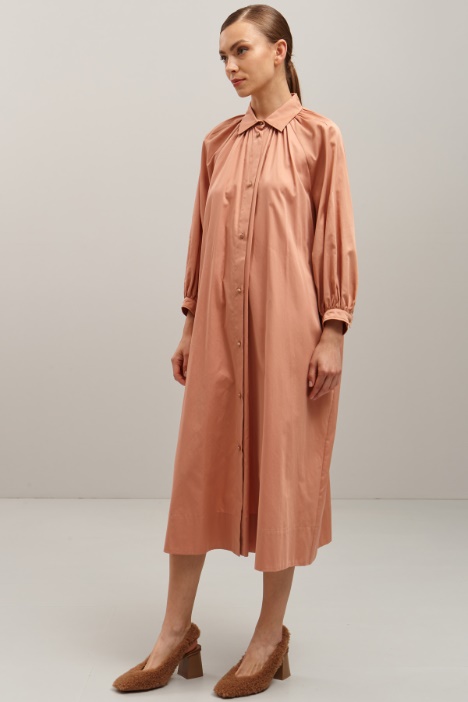 Chemisier in raso di cotone