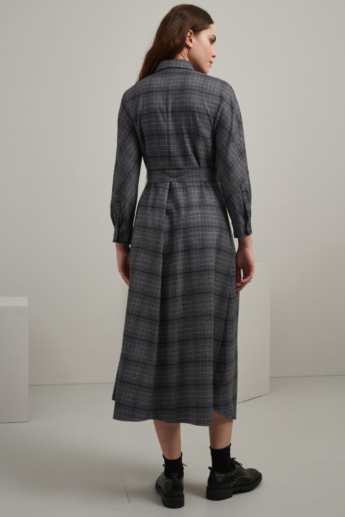 Flannel chemisier dress Intrend - 2