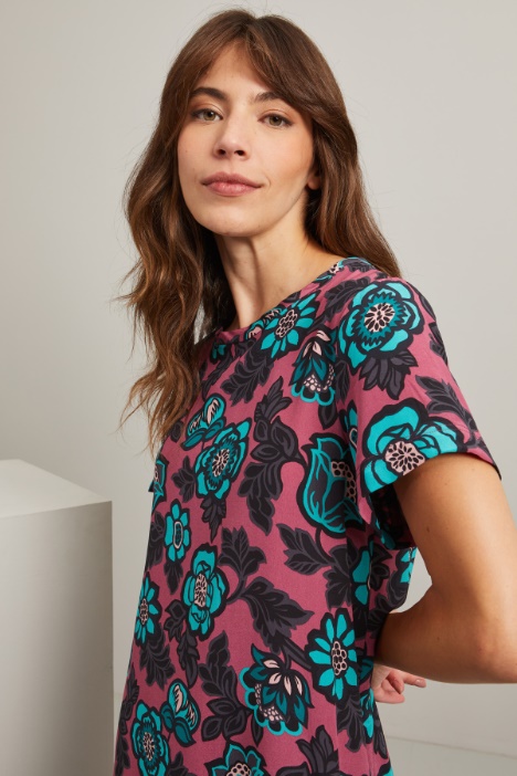 Abito lungo in pura seta