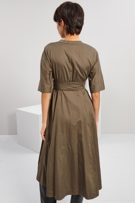 Abito in raso di cotone