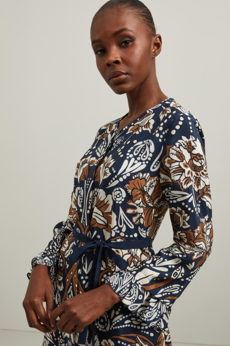 Abito in raso di seta