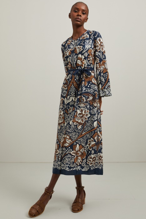 Abito in raso di seta