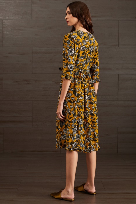 Abito in crêpe de chine