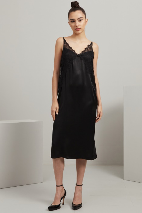 Slip dress in raso