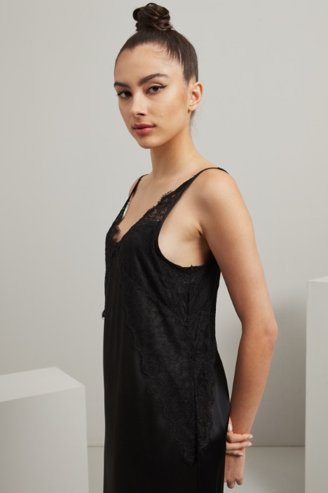 Slip dress in raso