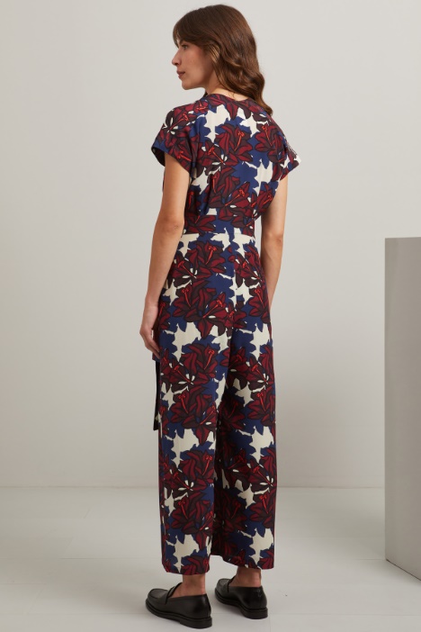 Tuta in crépe de chine di seta