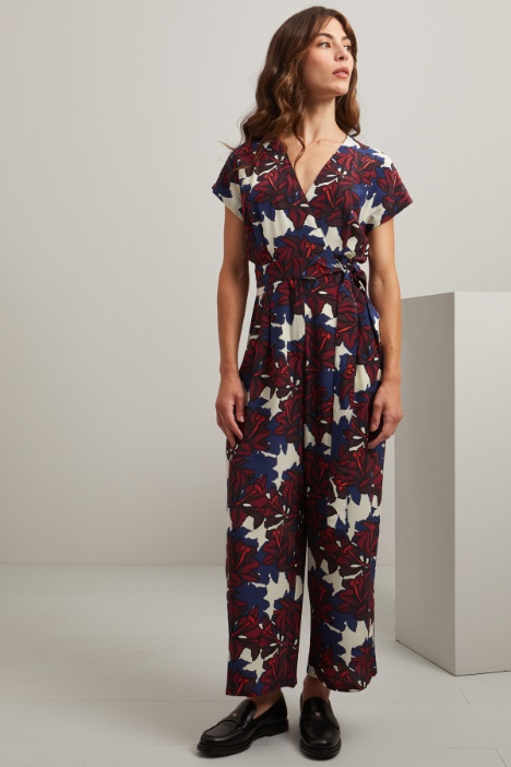 Tuta in crépe de chine di seta