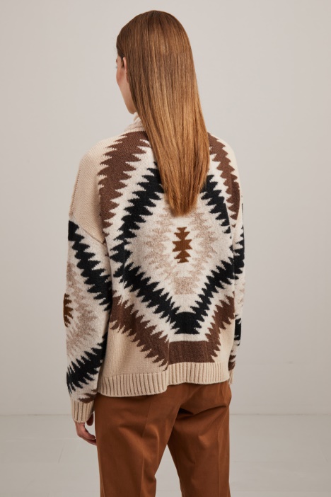 Maglia in lana e mohair