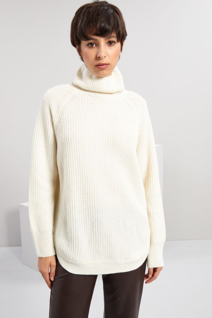 Ribbed turtleneck sweater Intrend - 3