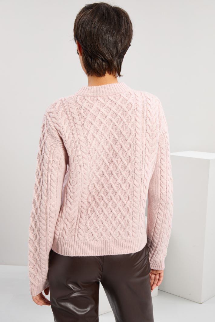 Cable-knit wool sweater Intrend - 2