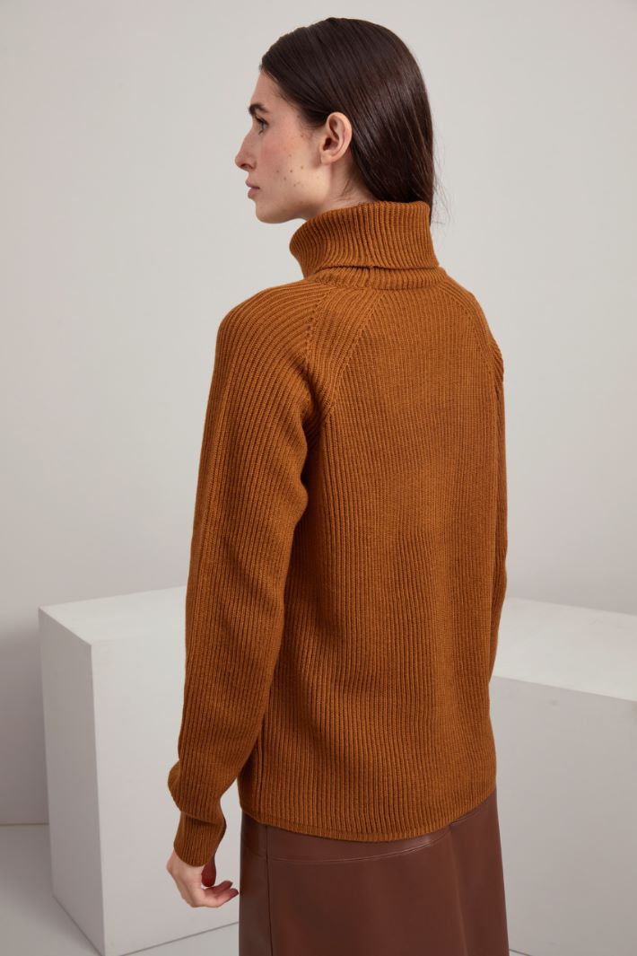 High neck wool sweater Intrend - 4