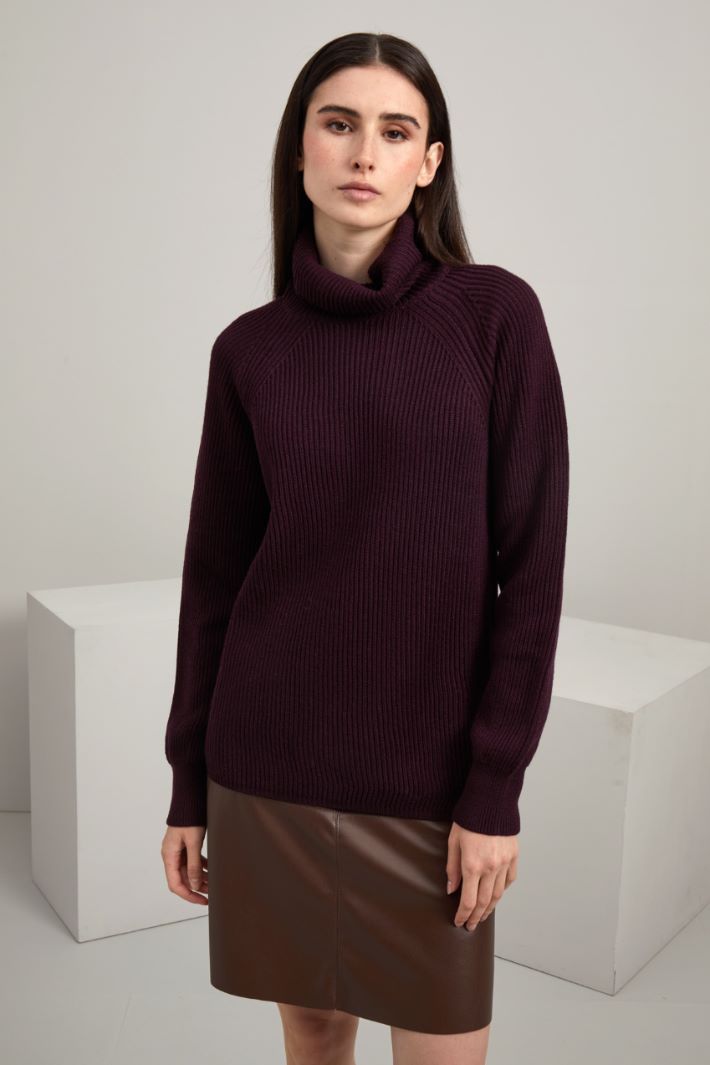 High neck wool sweater Intrend - 2