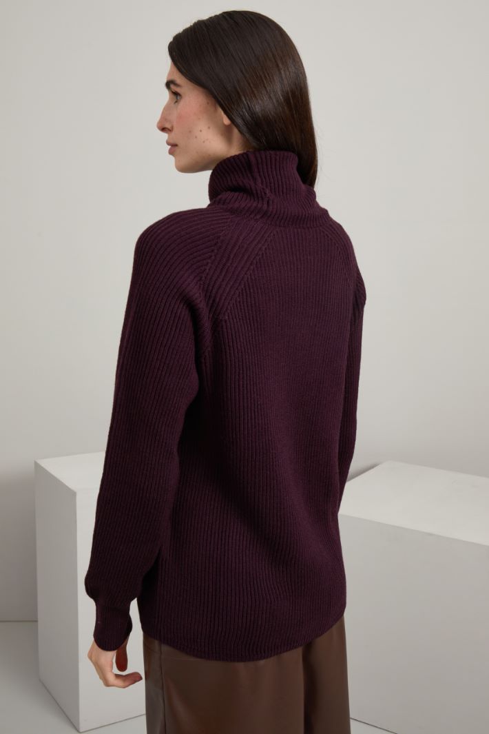 High neck wool sweater Intrend - 4